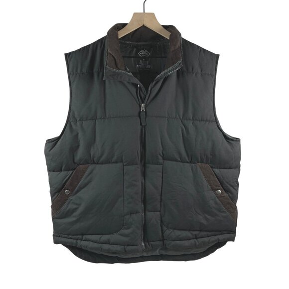 St. John’s Bay – Men’s Black Puffer Sleeveless Vest – Size XL - Picture 1 of 8
